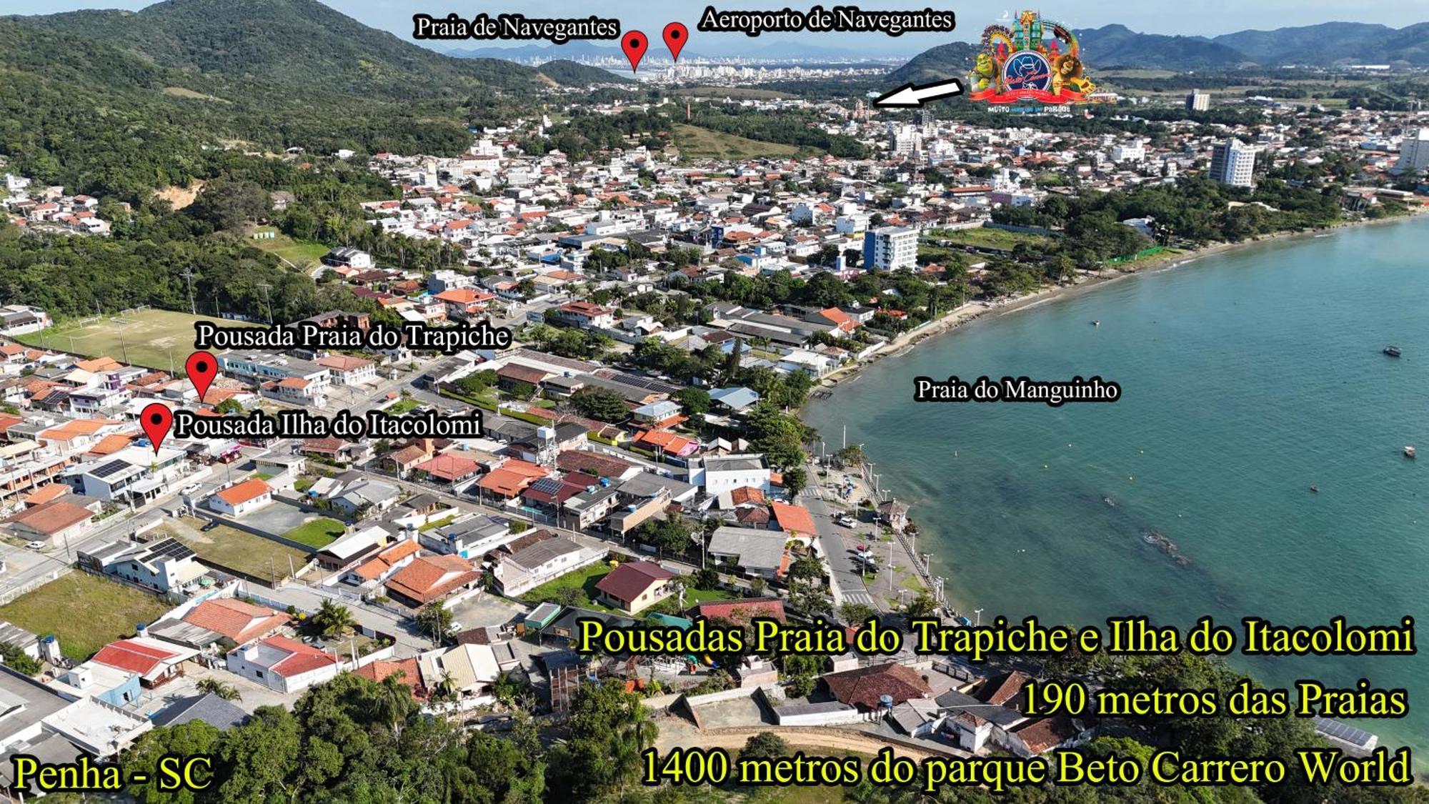 Pousada Ilha Do Itacolomi Penha  Exterior foto